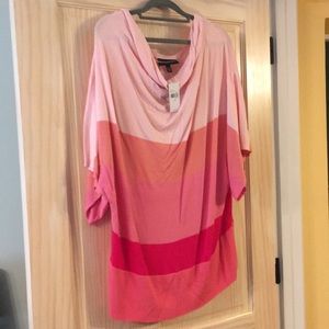 NWT - short sleeve cowl sweater